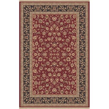 DYNAMIC RUGS Brilliant 6 ft. 7 in. x 9 ft. 10 in. 72284-331 Rug - Red BR71072284331